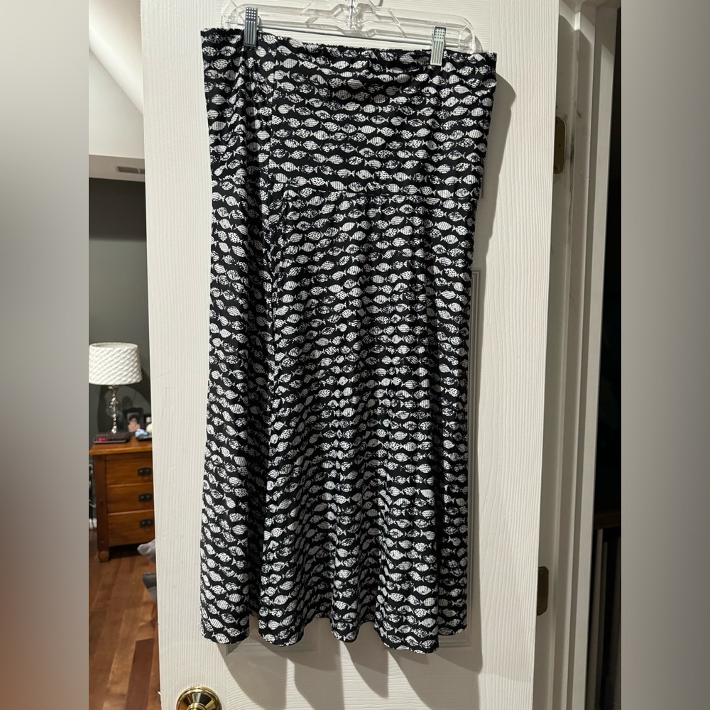 Tube dress. Fish pattern size XL